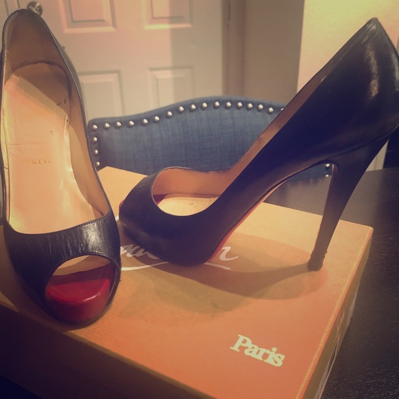 Christian Louboutin Very Prive Black heels - Picture 1 of 5